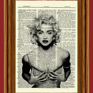 Madonna Vintage Dictionary Art Print